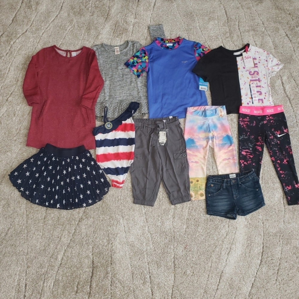 Size 5 Girls Shirts Skirt Pants Clothing Lot x10 Items Bundle